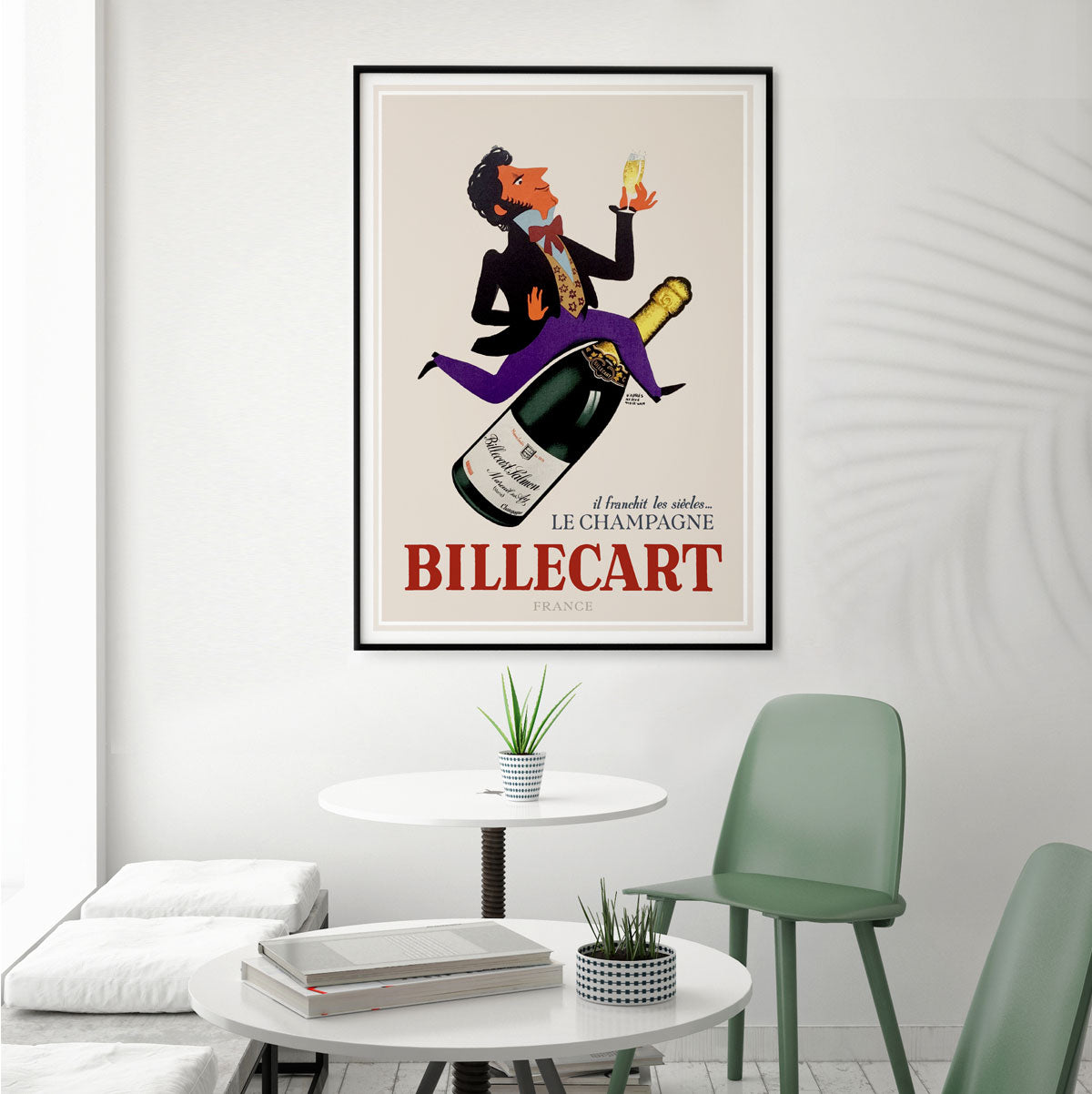 BilleCart Champagne France retro print from Places We Luv