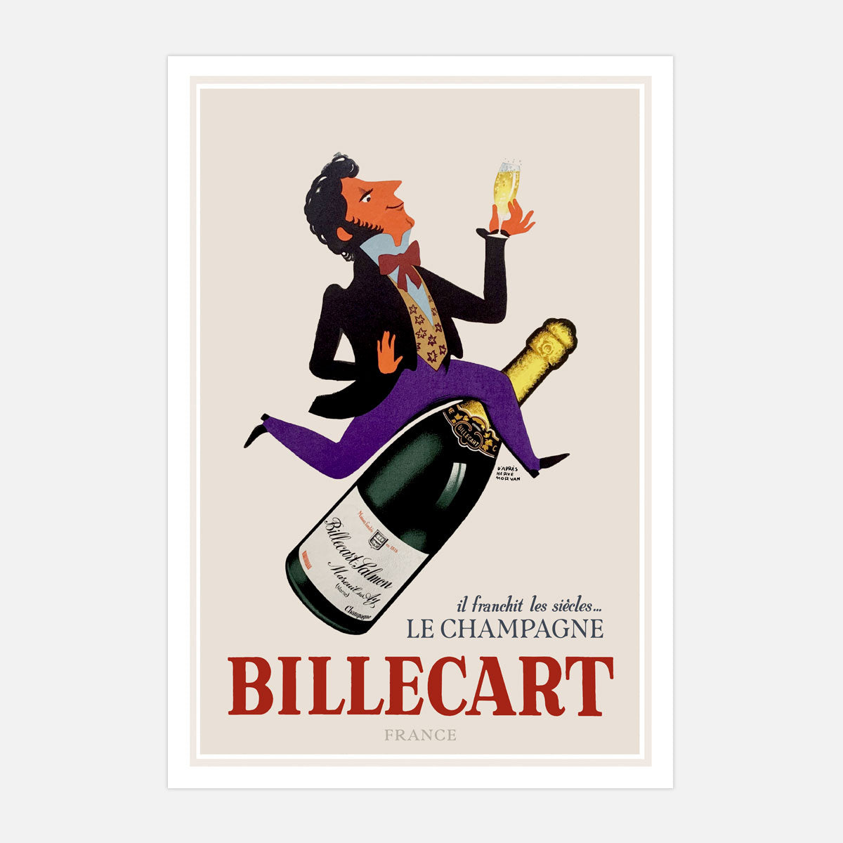 BilleCart Champagne France retro poster from Places We Luv