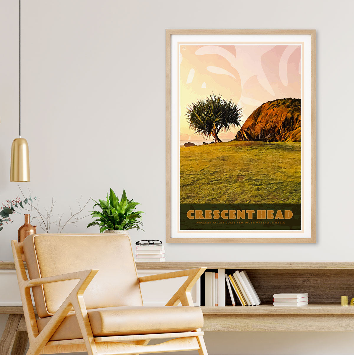 Crescent Head NSW Australia retro vintage poster from Places We Luv