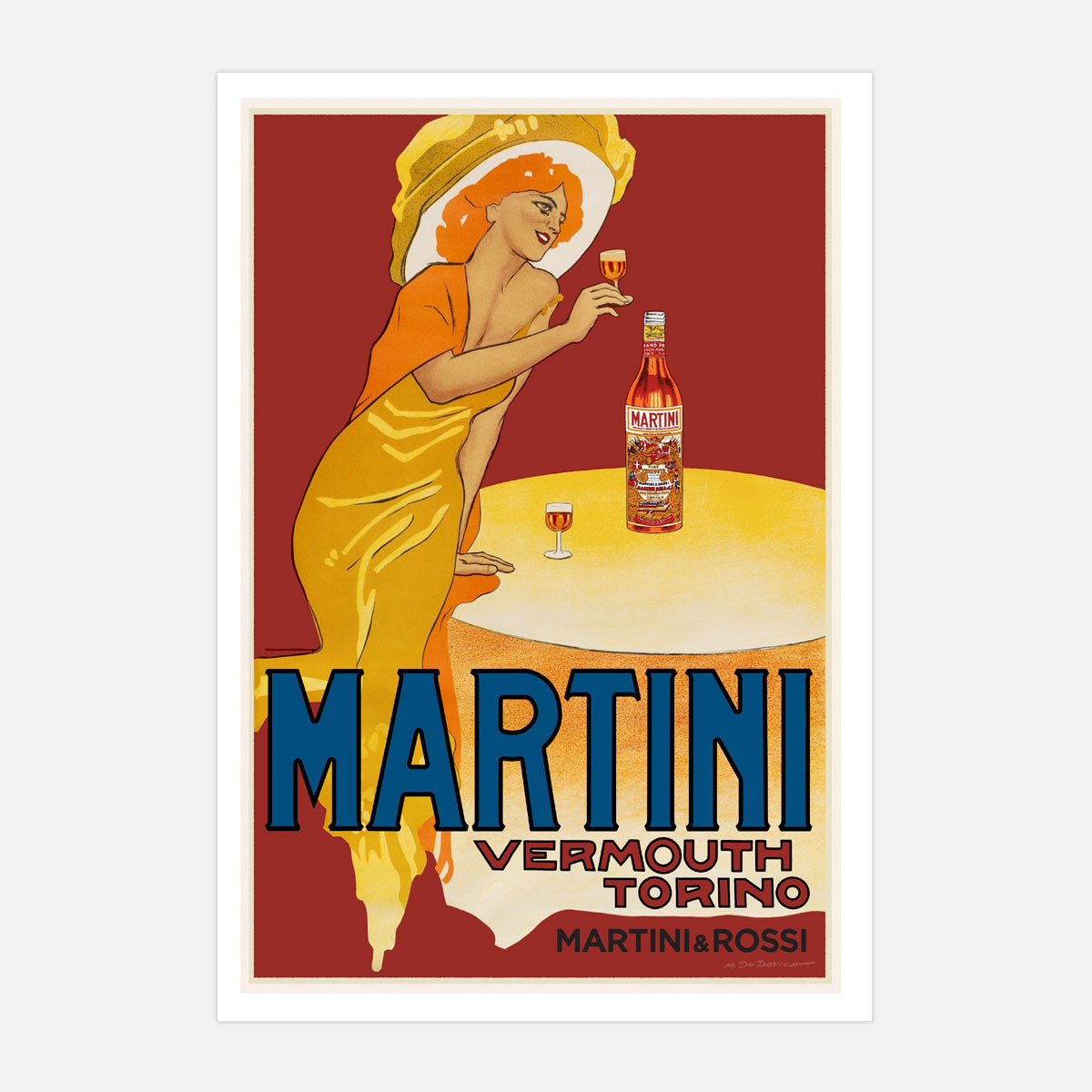 Martini Vermouth Italy retro vintage poster from Places We Luv