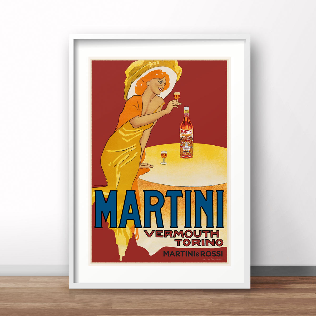 Martini Vermouth Italy retro vintage poster print from Places We Luv